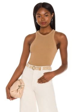 Summer 2021 Green The Maya Racer Tank Tops