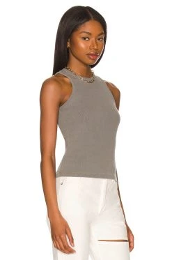 Summer 2022 Green The Maya Racer Tank Tops