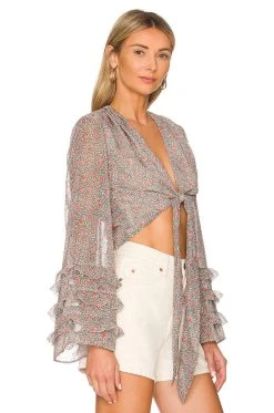 Fall 2022 Tatum Tie Top Tops